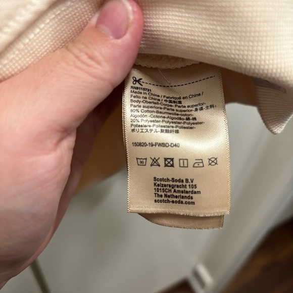 Scotch & Soda Boys 12/152 Popeye Brutus Graphic Long Sleeve Cream Sweater - Picture 5 of 5